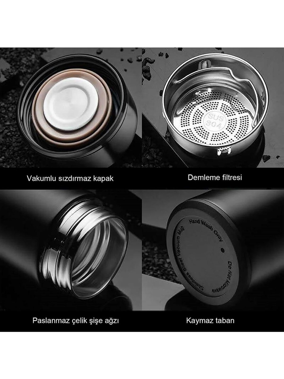 Sıcak ve Soğuk Tutma Özelliğiyle 500 ml Dereceli Termos